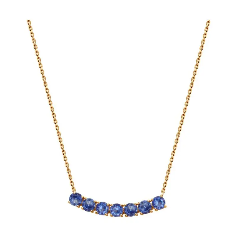 Цепь колье из красного золота