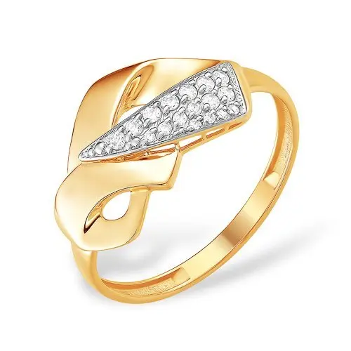 Кольцо декоративное из красного золота