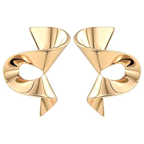 Серьги с английским замком из красного золота