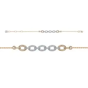 Браслет декоративный из красного золота