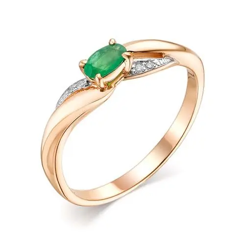 Кольцо декоративное из красного золота