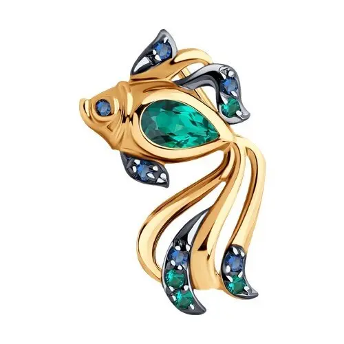 Подвеска бегунок из красного золота