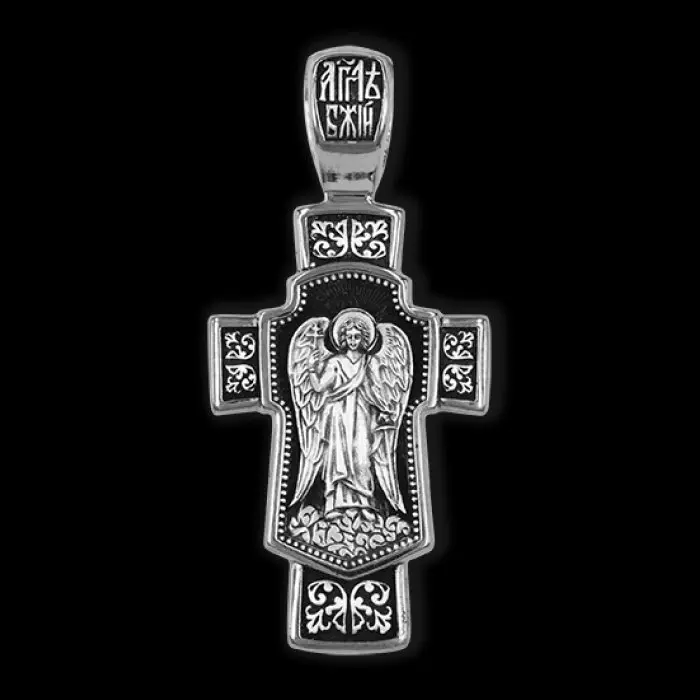 Подвеска крест из серебра