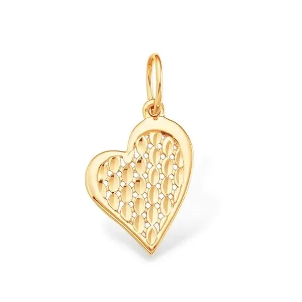 Подвеска декоративная из красного золота