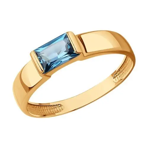 Кольцо декоративное из красного золота