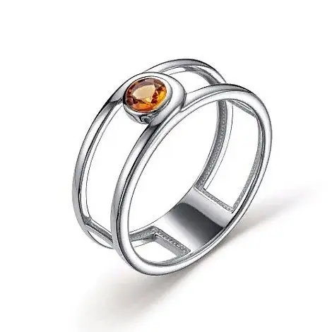 Кольцо декоративное из серебра вид 1