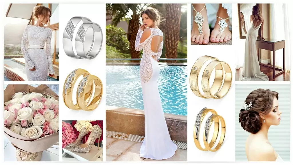 Обручальные кольца с бриллиантами и другими драгоценными камнями