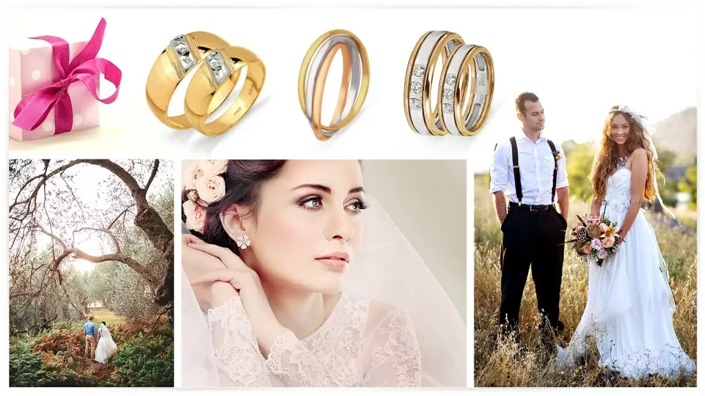 Обручальные кольца из комбинированного золота — желтого и белого оттенков