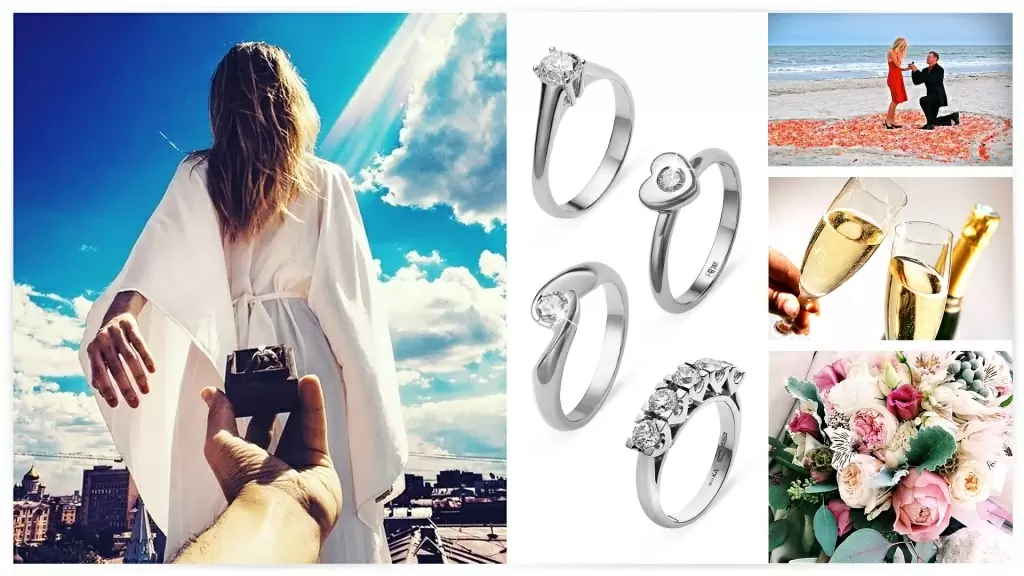 Пара обручальных колец на бархатной подушечке