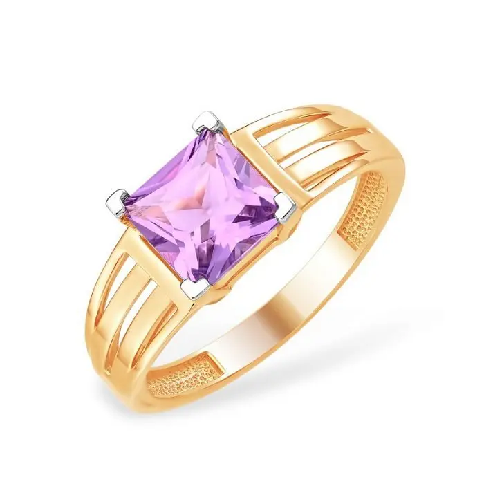 Кольцо декоративное из красного золота