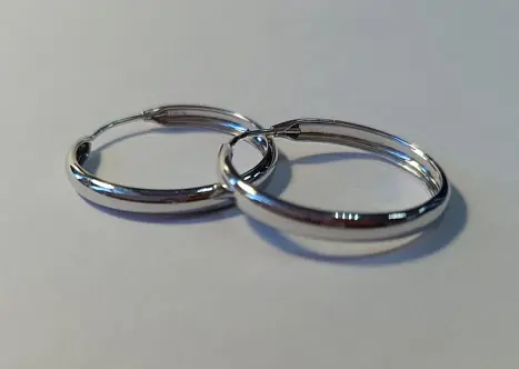 Серьги конго из серебра