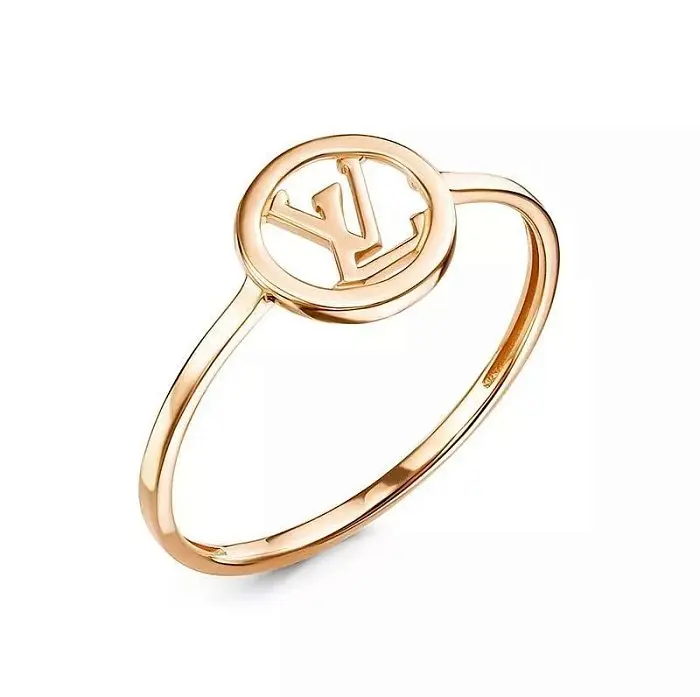 Кольцо декоративное из красного золота