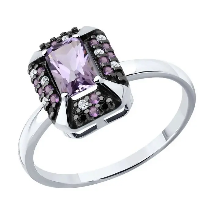 Кольцо декоративное из серебра