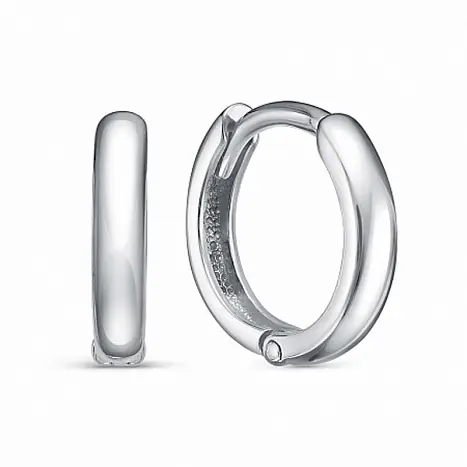 Серьги конго из серебра