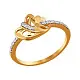Кольцо декоративное из красного золота