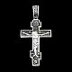 Подвеска крест из серебра