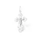 Подвеска крест из серебра