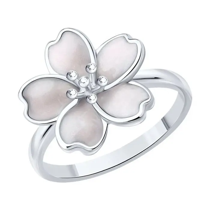 Кольцо декоративное из серебра