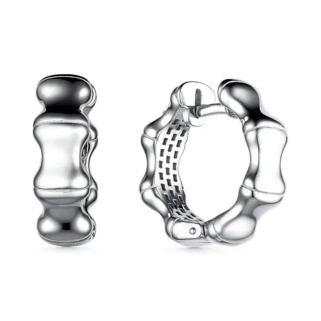 Серьги с английским замком из серебра