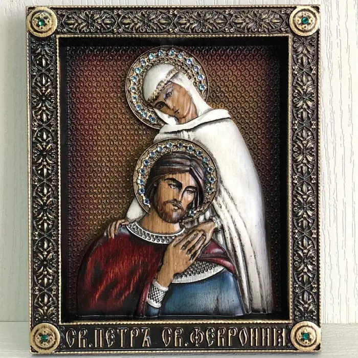 Икона"Петр и Февронья"2.15.12.5