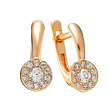 Серьги детские из позолоты