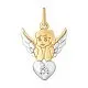 Подвеска декоративная из комбинированного золота