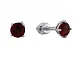 Серьги пуссеты из серебра