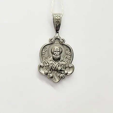 Подвеска икона из серебра