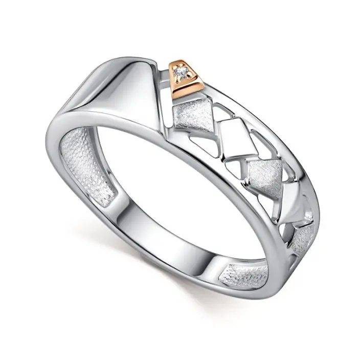 Кольцо декоративное из серебра