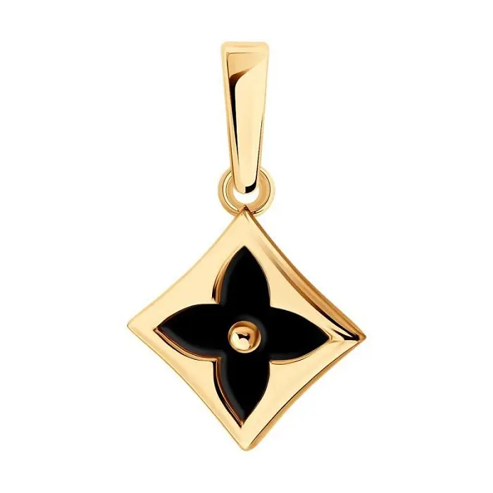 Подвеска декоративная из красного золота