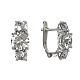 Серьги с английским замком из серебра