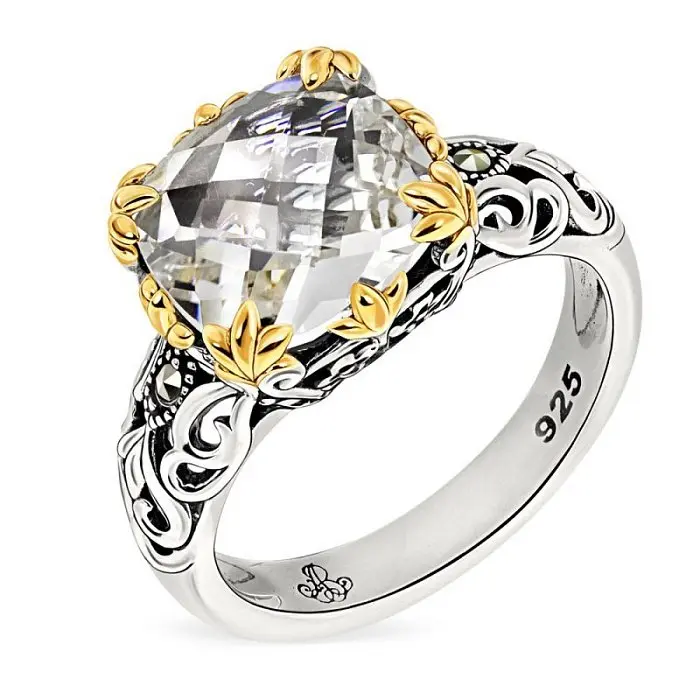 Кольцо декоративное из серебра