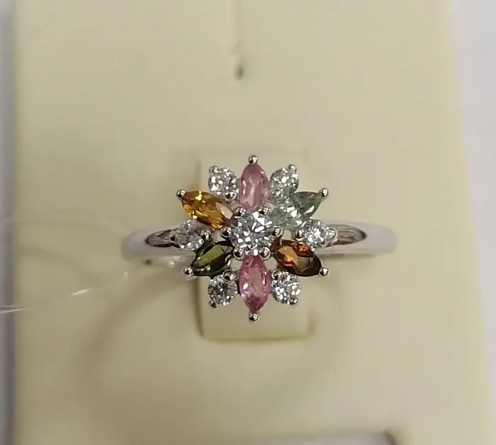 Кольцо декоративное из серебра