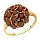 Кольцо декоративное из красного золота