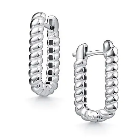 Серьги с английским замком из серебра