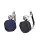 Серьги с английским замком из серебра