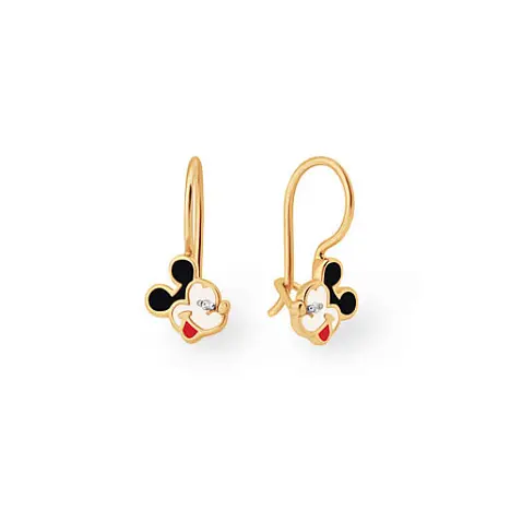 Серьги детские из красного золота