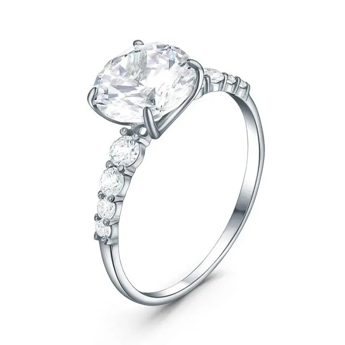 Кольцо декоративное из серебра