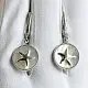 Серьги подвесные из серебра