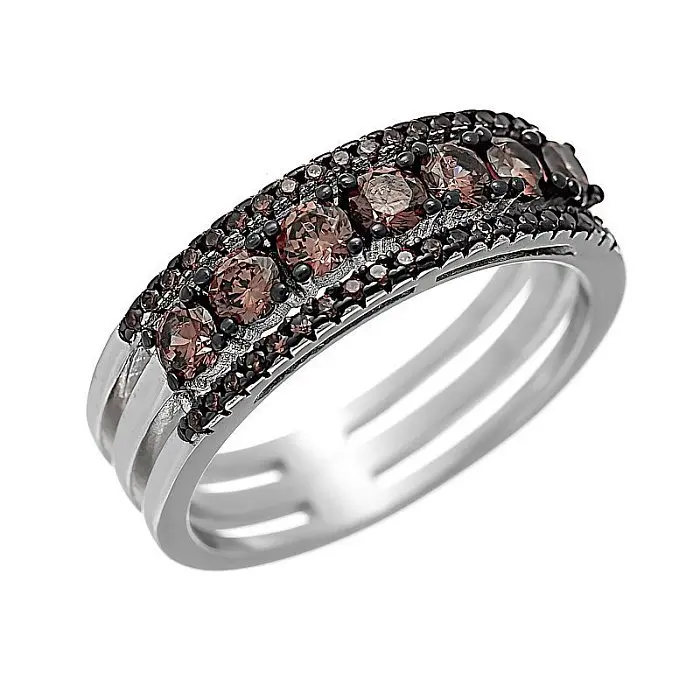 Кольцо декоративное из серебра