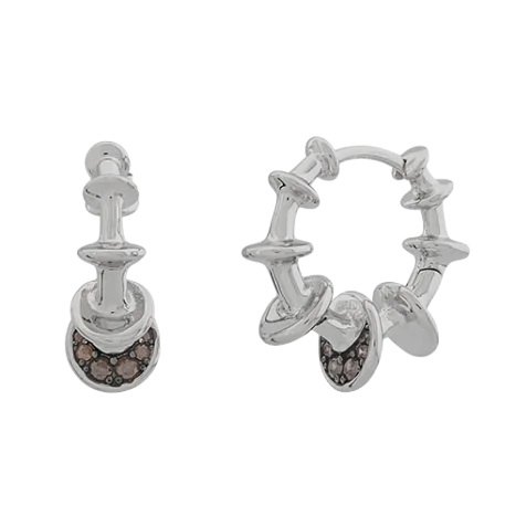 Серьги с английским замком из серебра
