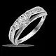 Кольцо декоративное из белого золота