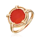 Кольцо декоративное из красного золота