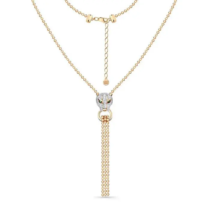 Цепь колье из красного золота