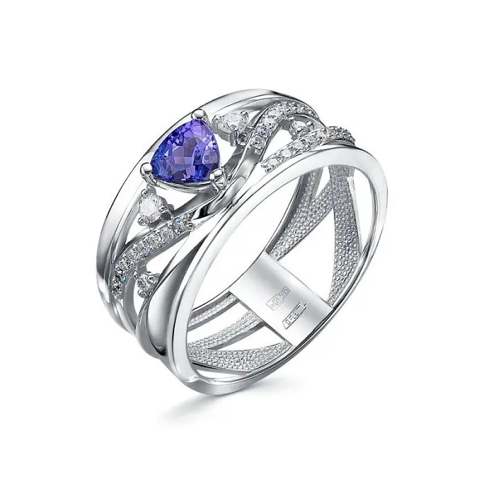 Кольцо декоративное из белого золота Кольцо декоративное из белого золота