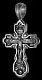 Подвеска крест из серебра