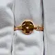 Кольцо декоративное из красного золота