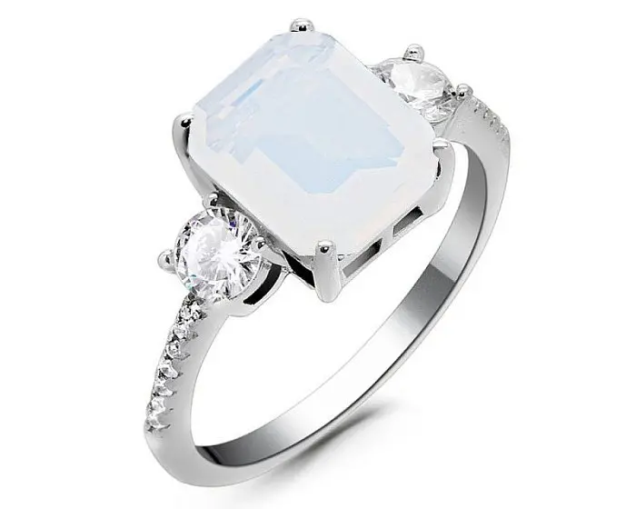 Кольцо декоративное из серебра