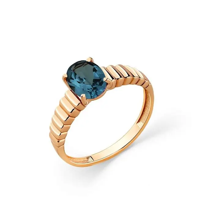 Кольцо декоративное из красного золота