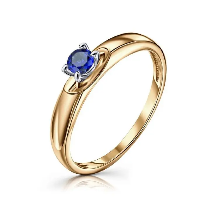 Кольцо декоративное из комбинированного золота